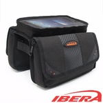 IBERA 自行車專用手機袋+上管馬鞍袋(附防雨套)NT.750-